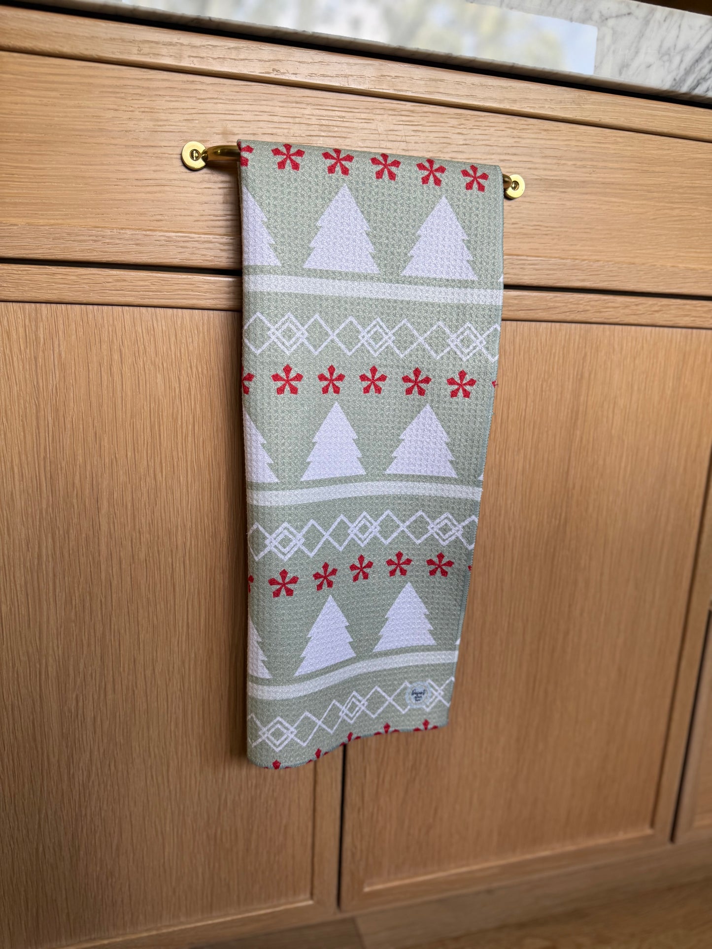 FESTIVE FAIRISLE KITCHEN TOWEL