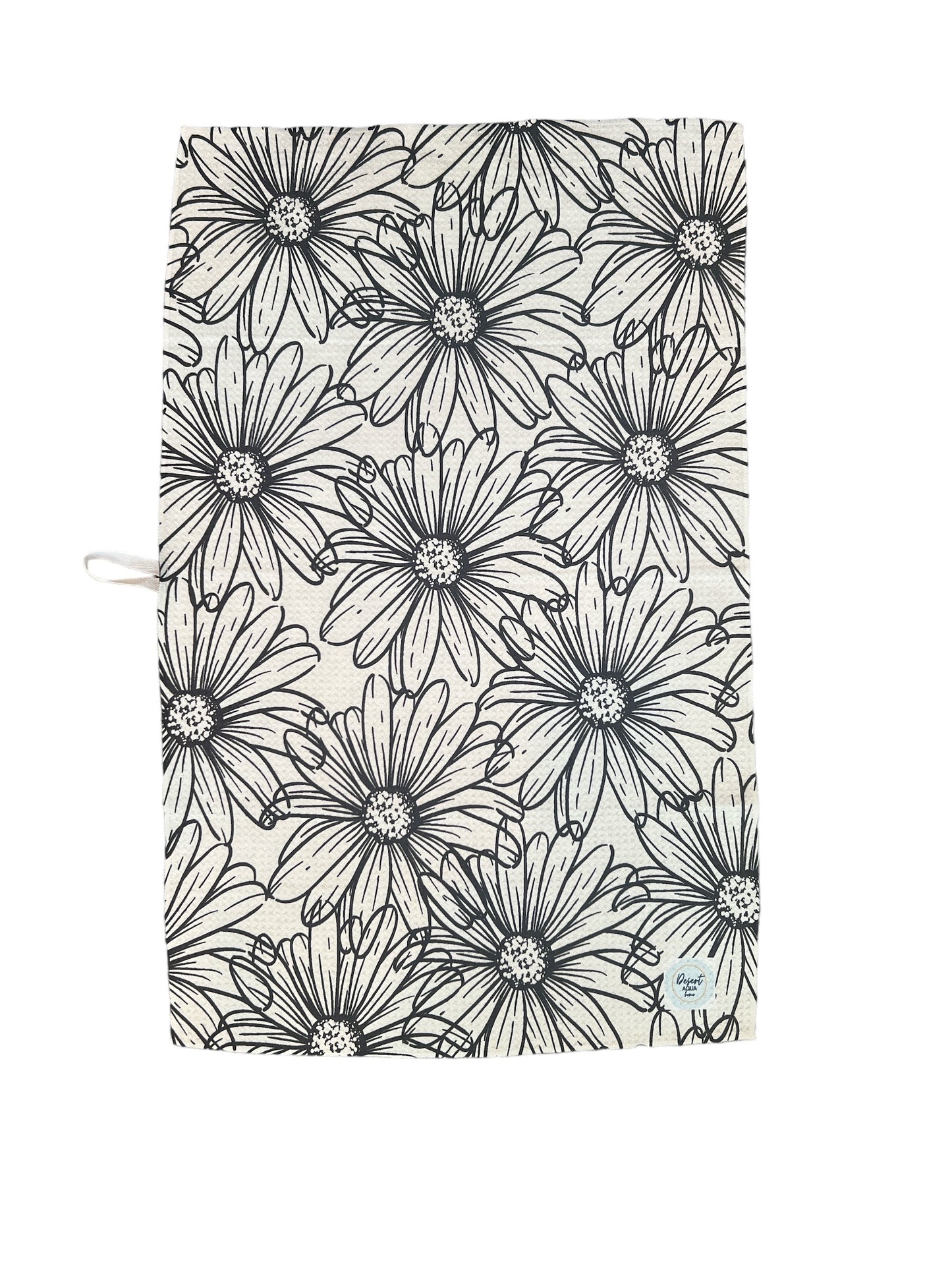 DRAWING DAISIES KITCHEN TOWEL