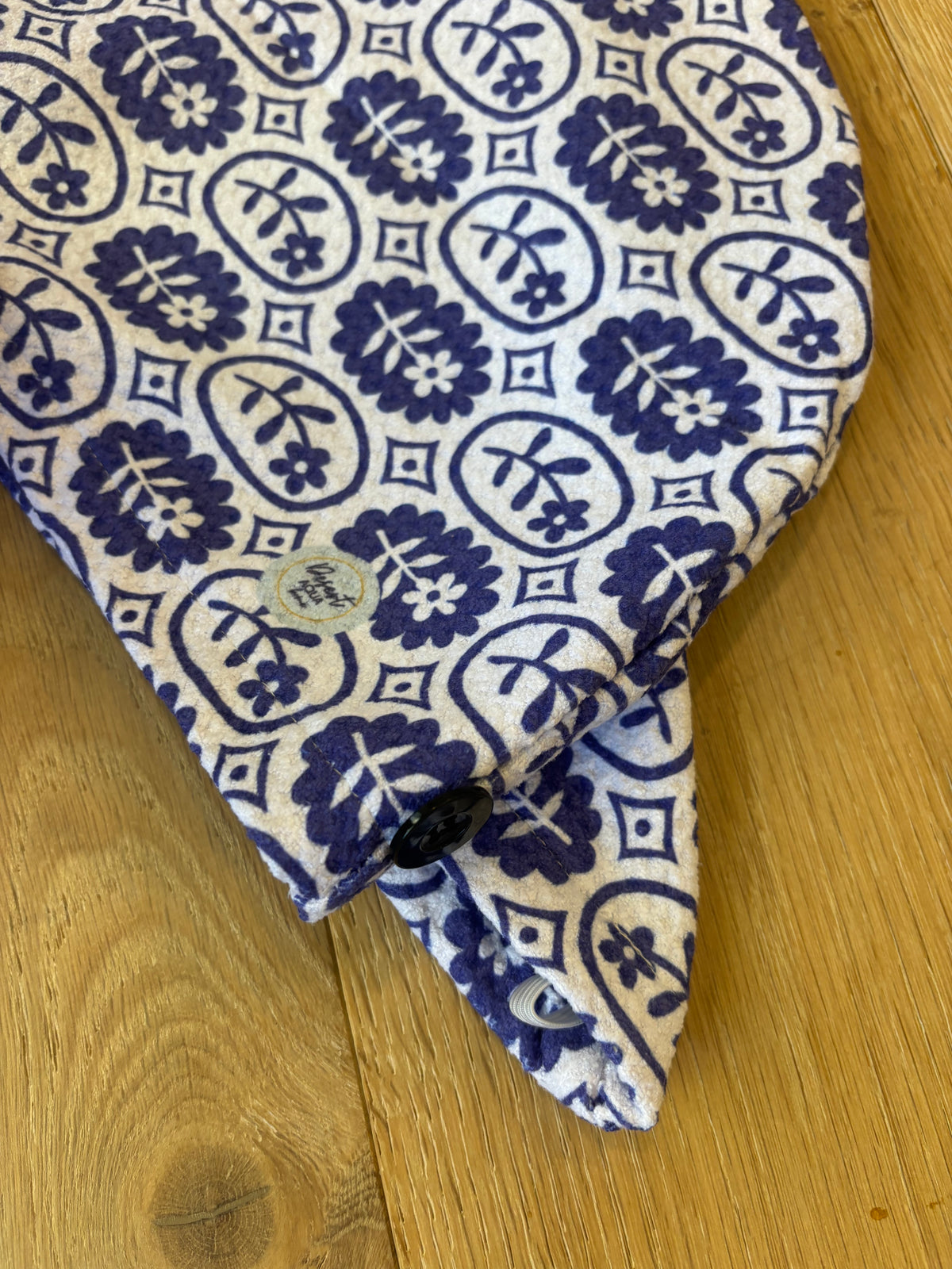 INDIGO BLOOM HAIR WRAP