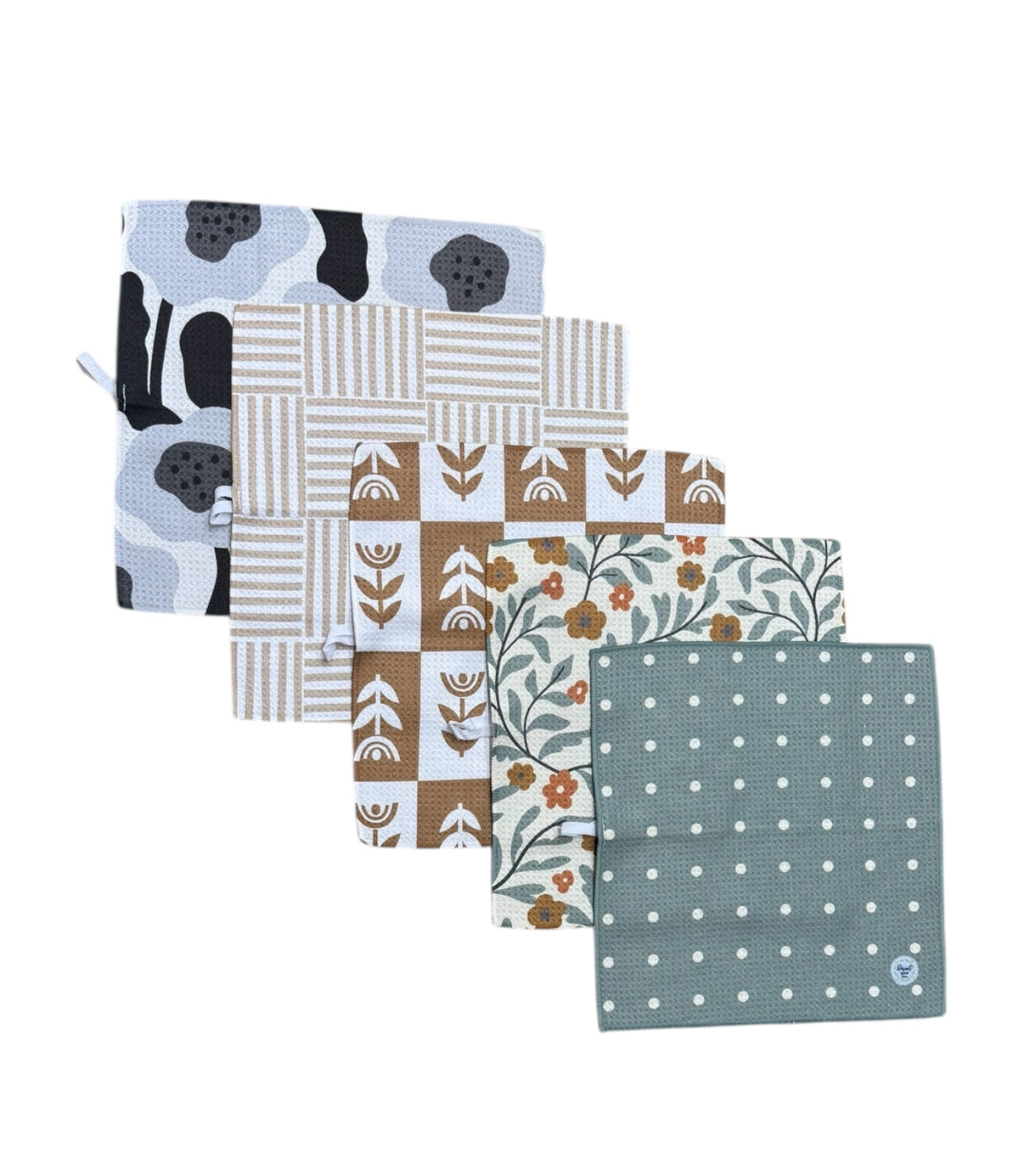 SERENE SET OF 5 DISHCLOTHS