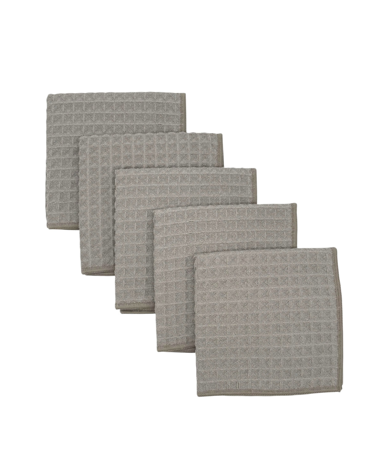 Luxe washcloths set of 5 SILVER MIST