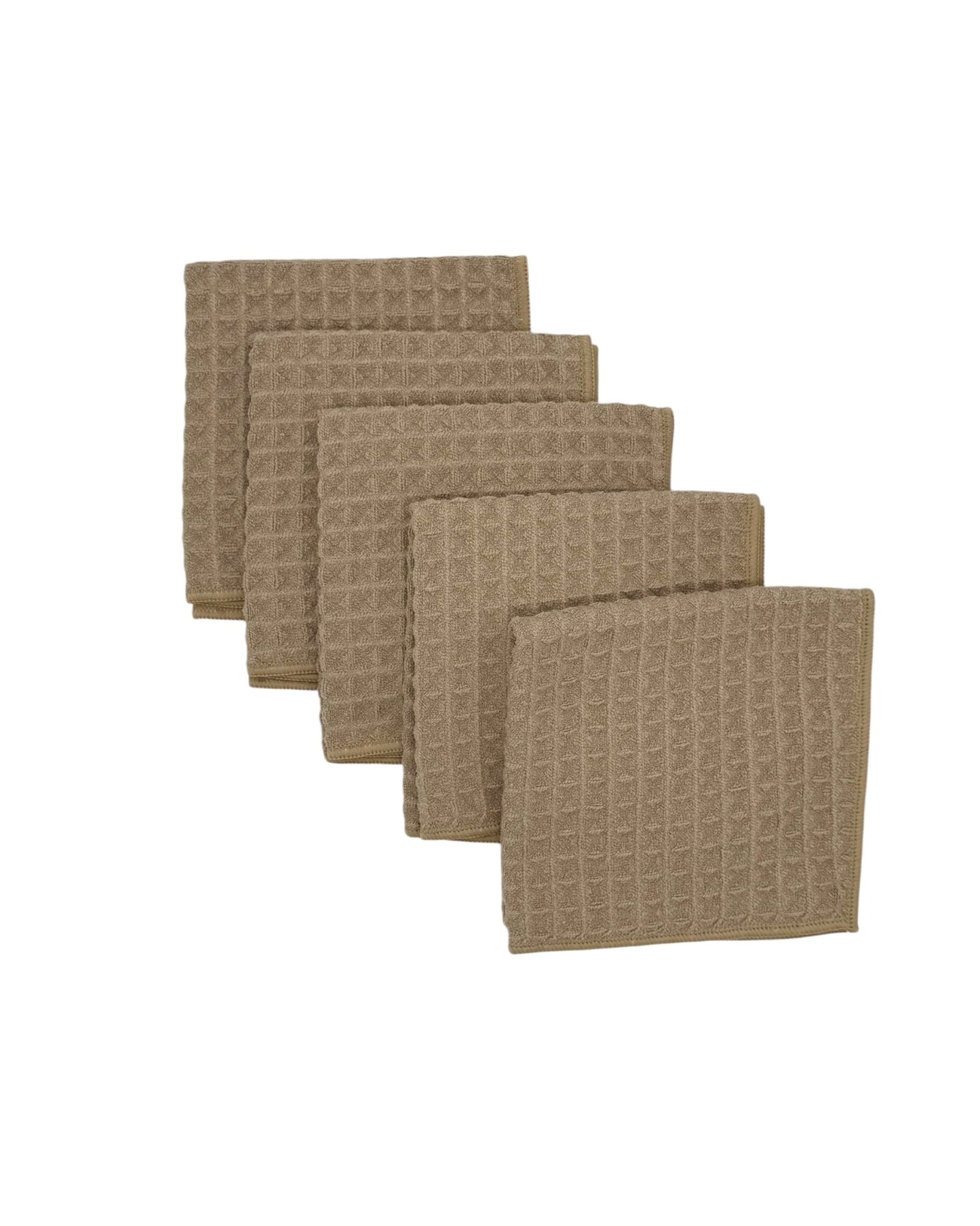 Luxe washcloths set of 5 SUMMER SAND