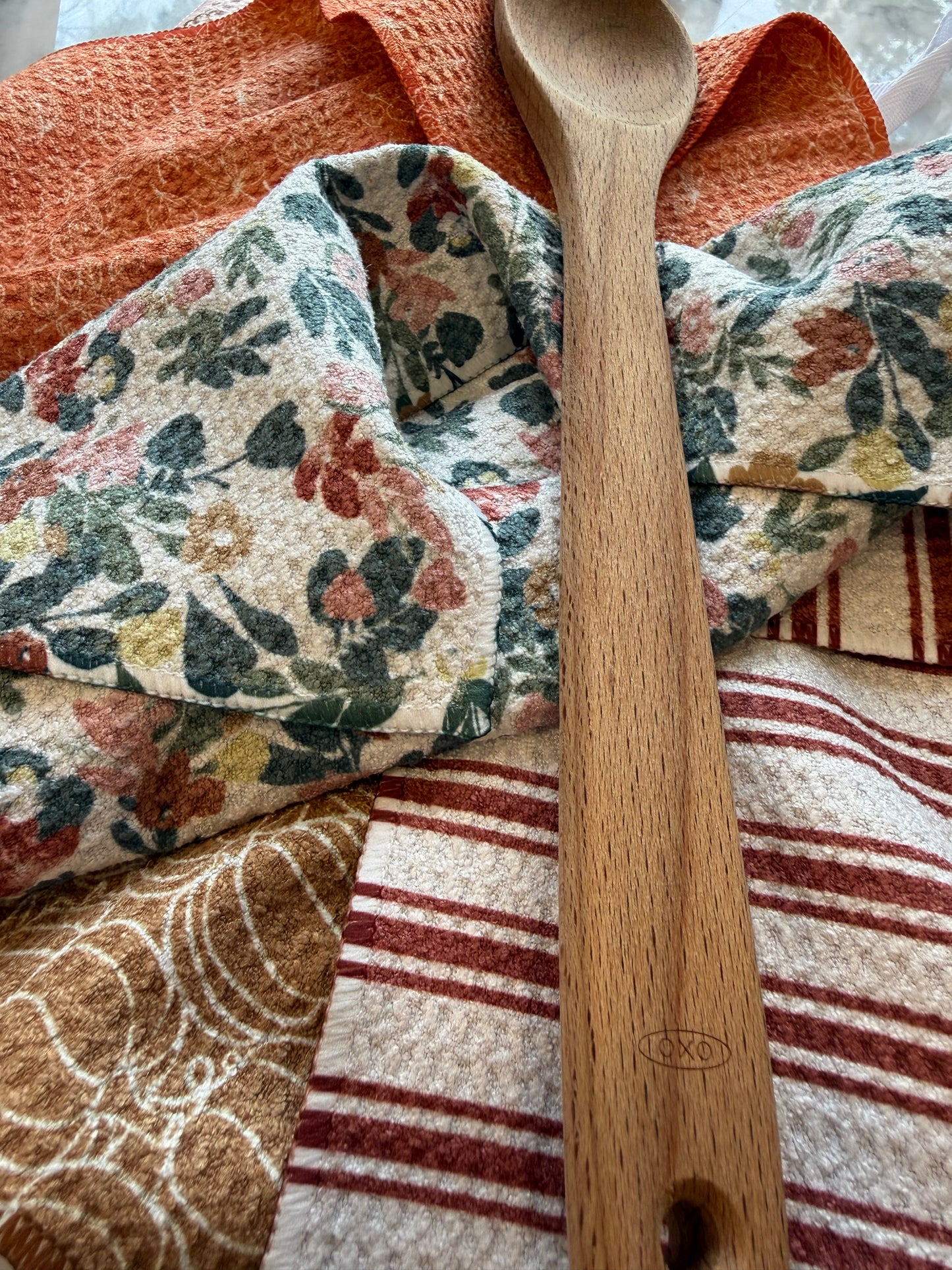 COZY FALL SET OF 5 DISH CLOTHS
