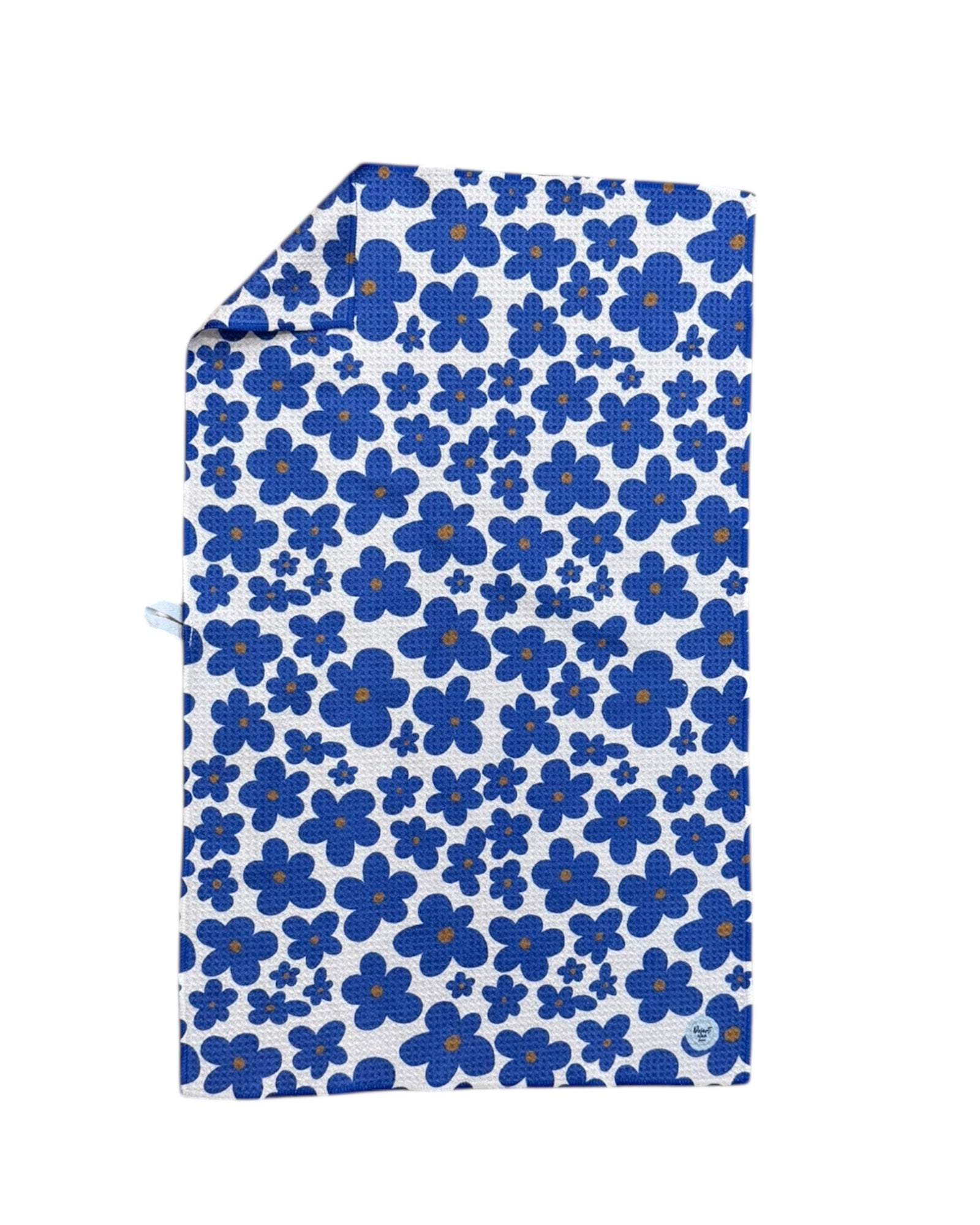 Floral patterned TOWEL on a white background