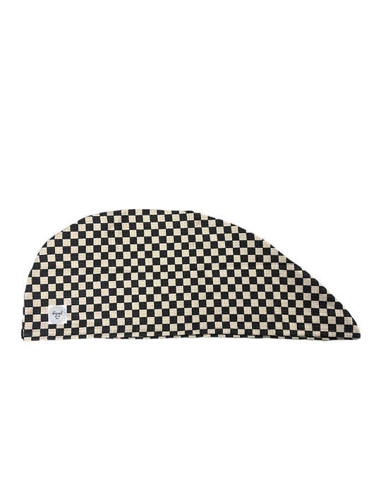 PERFECT CHECKERED HAIR WRAP